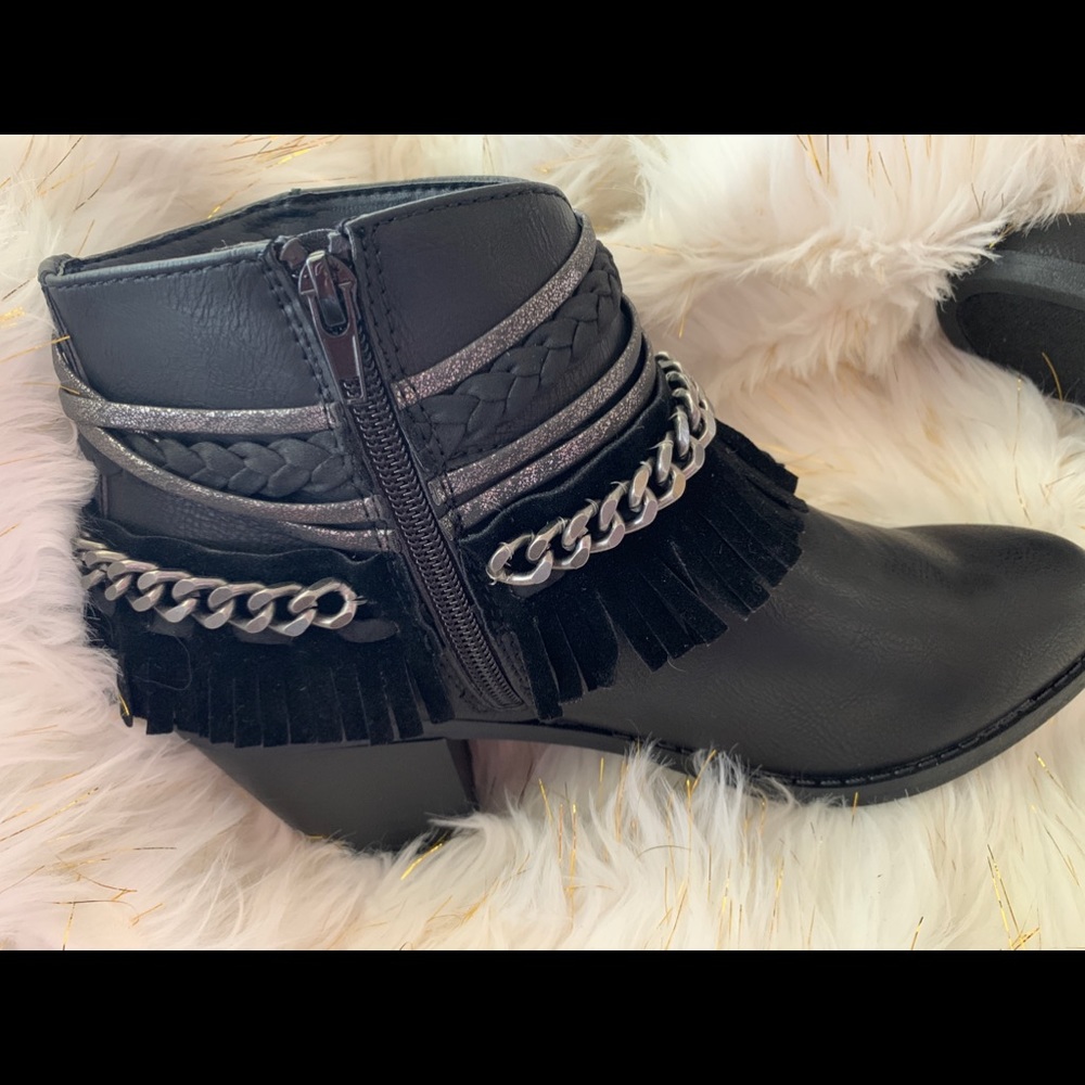 New Black Leather Boots! NWT